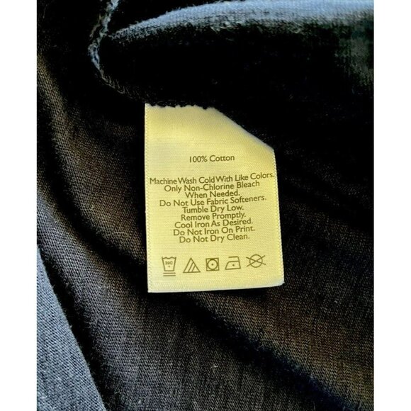 Eddie Bauer Navy Neckline Tie Cream Floral Embroidered Tunic Top Size XS - Picture 6 of 9